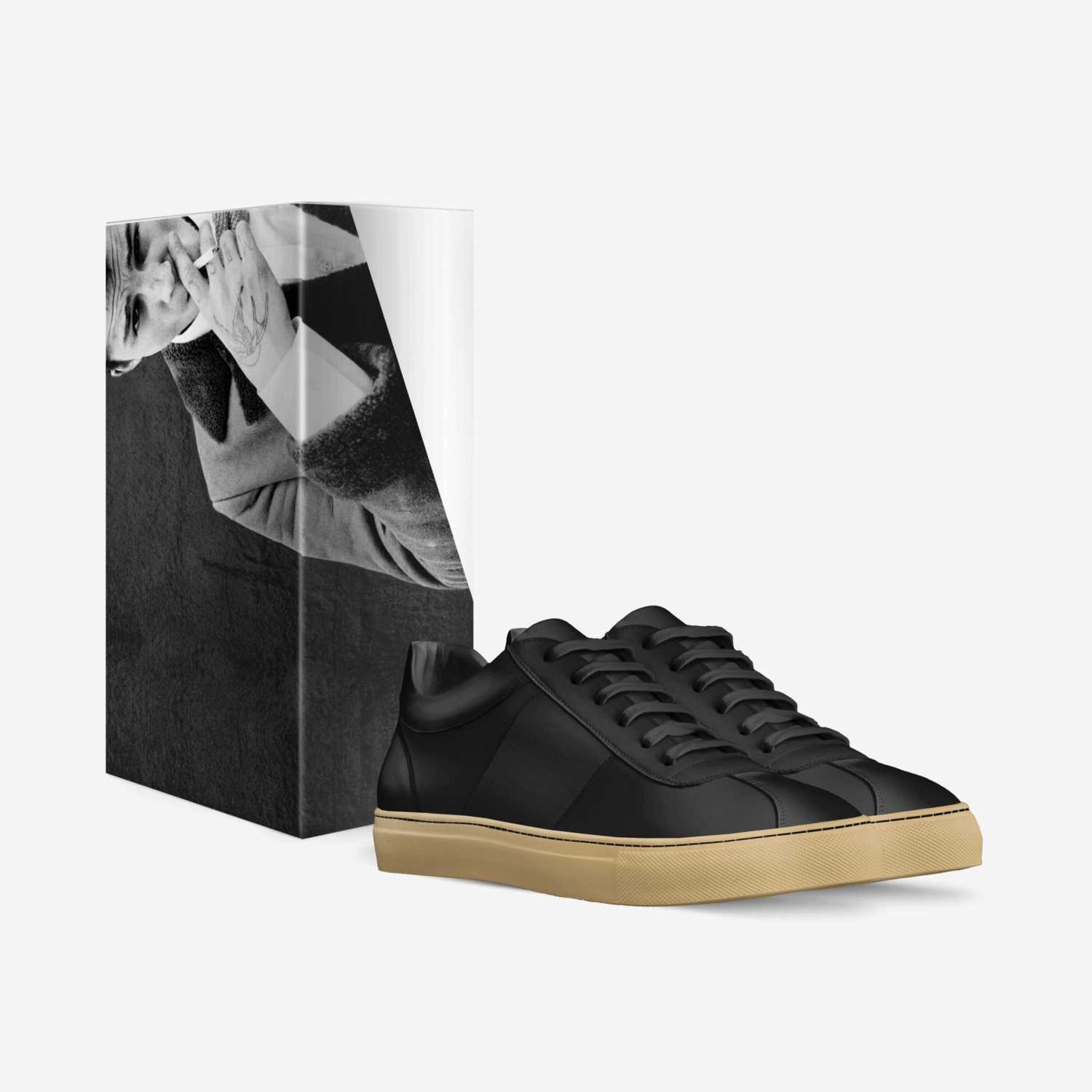 Dopeman's custom made in Italy shoes by Jamal Foster | Box view