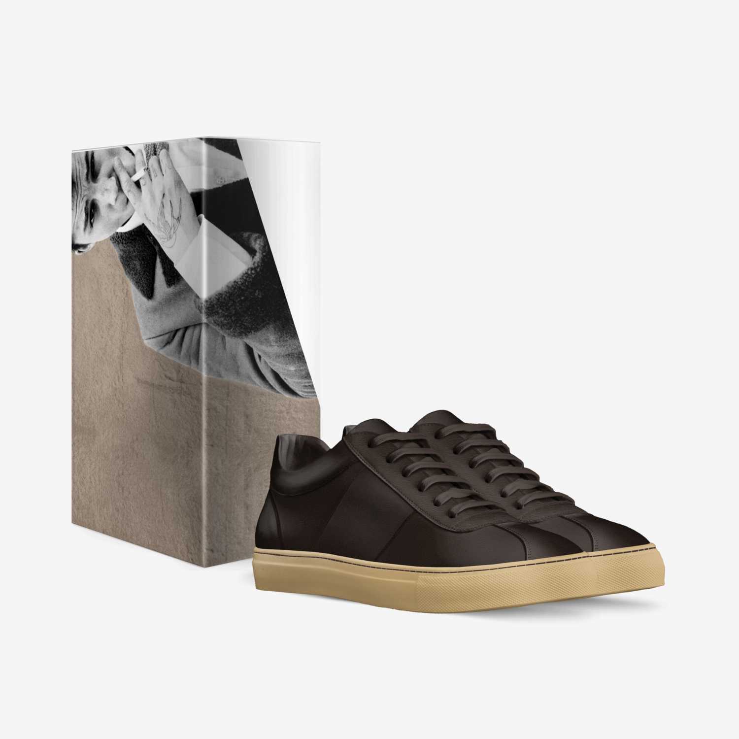Dopeman's custom made in Italy shoes by Jamal Foster | Box view