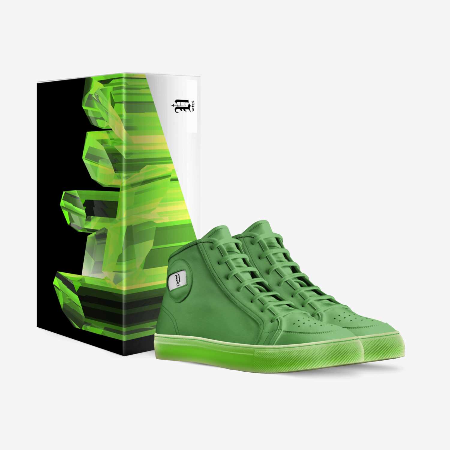 vics kryptonite custom made in Italy shoes by Brayden Murphy | Box view