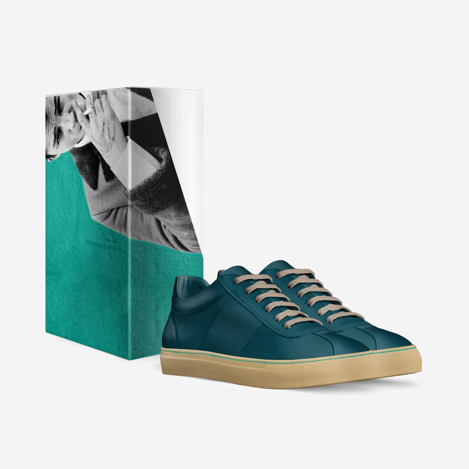 Dopeman's custom made in Italy shoes by Jamal Foster | Box view