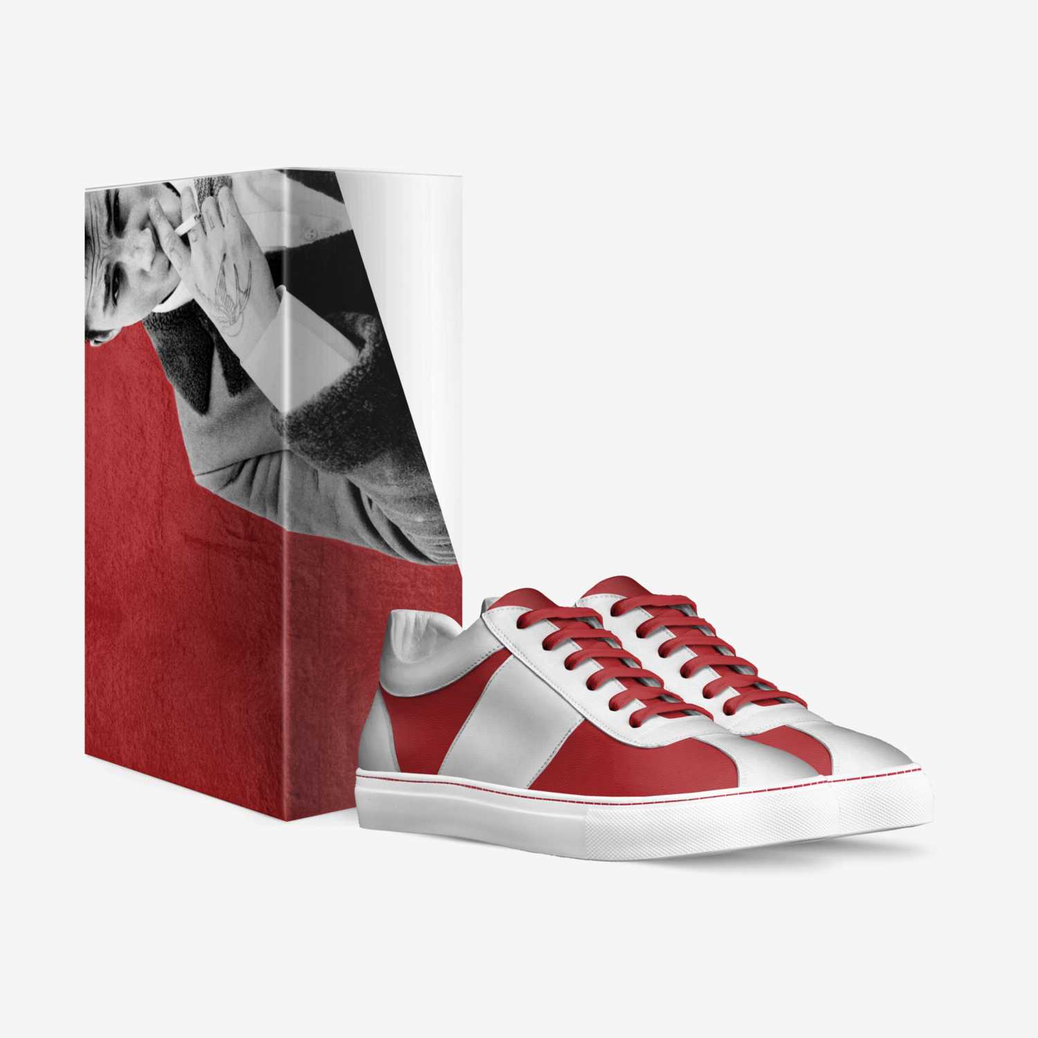 Dopeman's custom made in Italy shoes by Jamal Foster | Box view