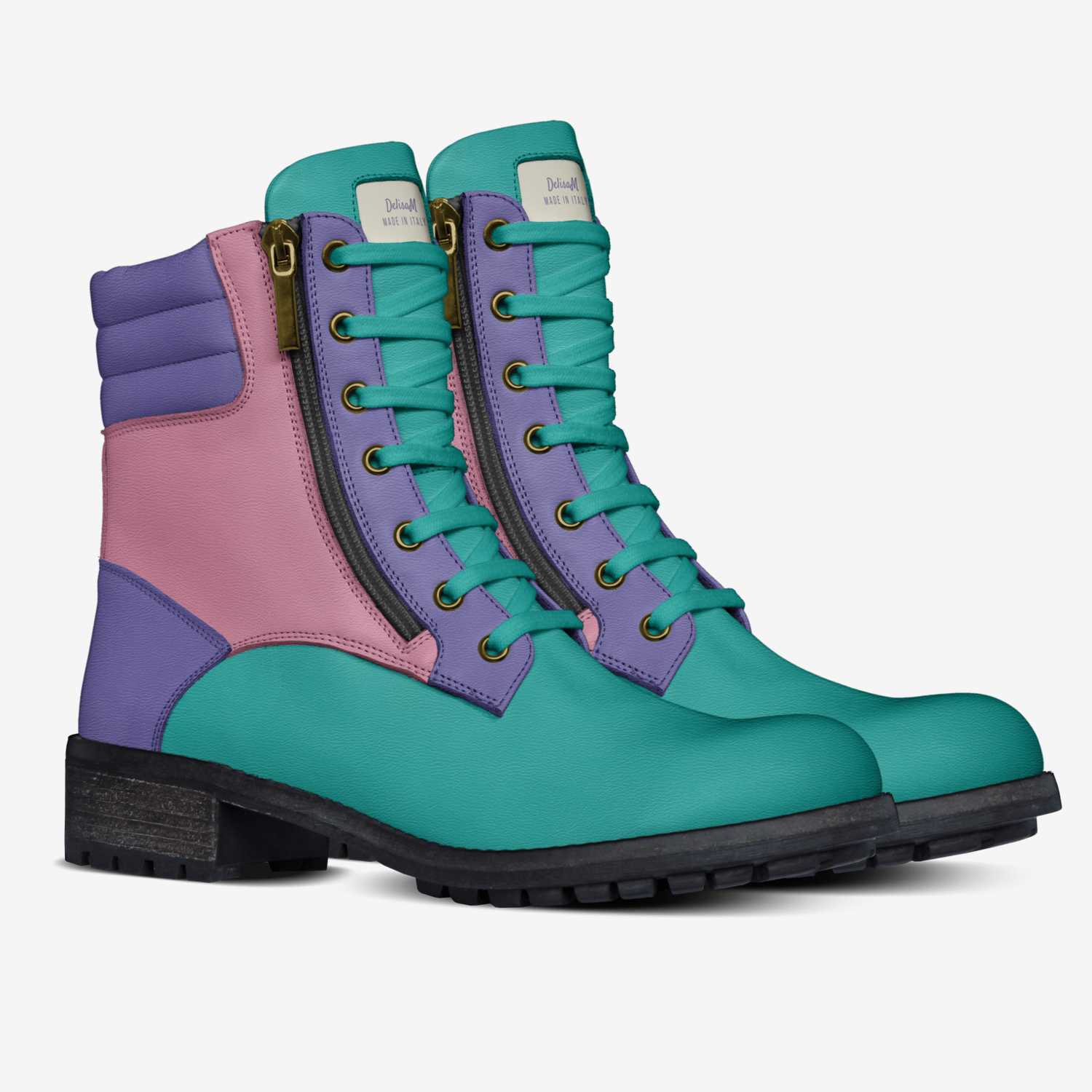 DM custom made in Italy shoes by Delisa Varik | Double view