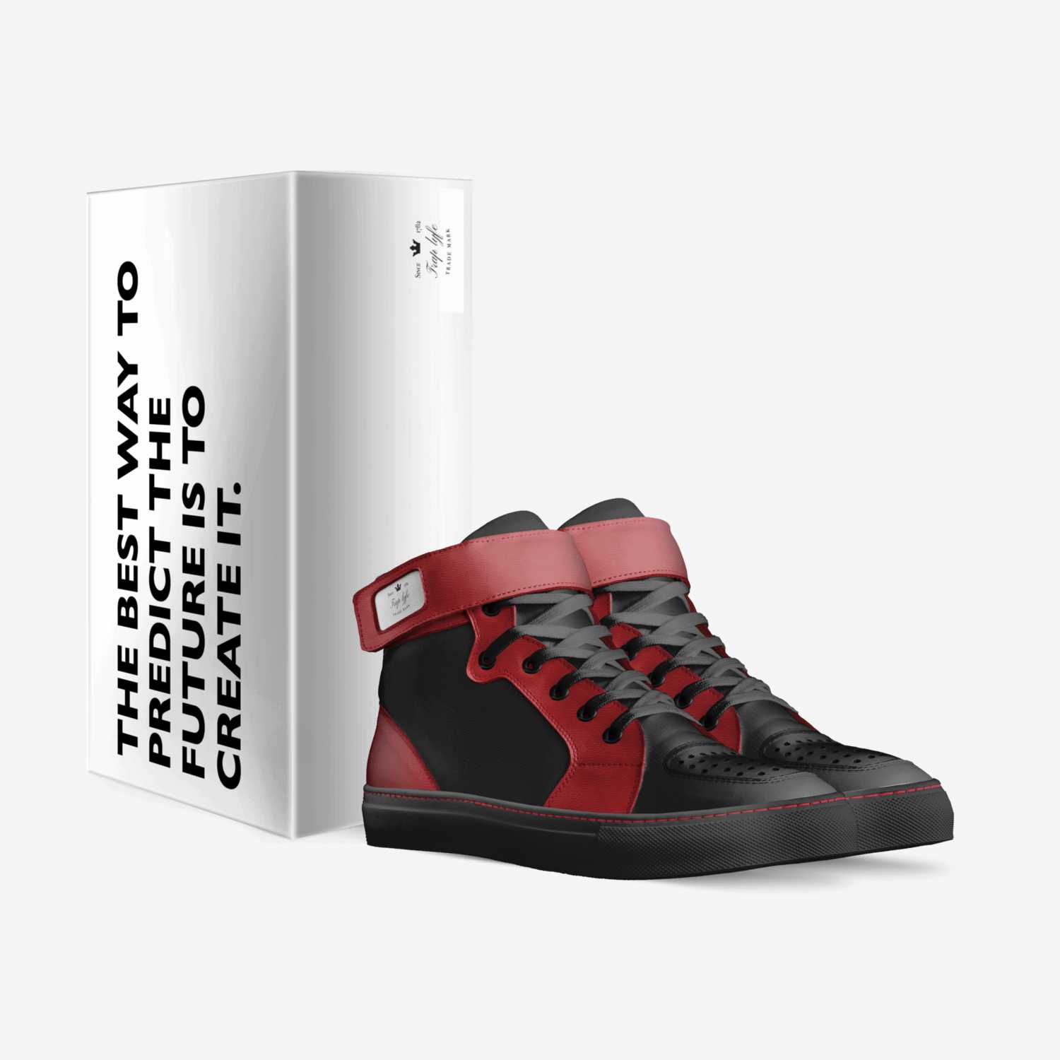 Trap lyfe custom made in Italy shoes by Dakota Jeror | Box view