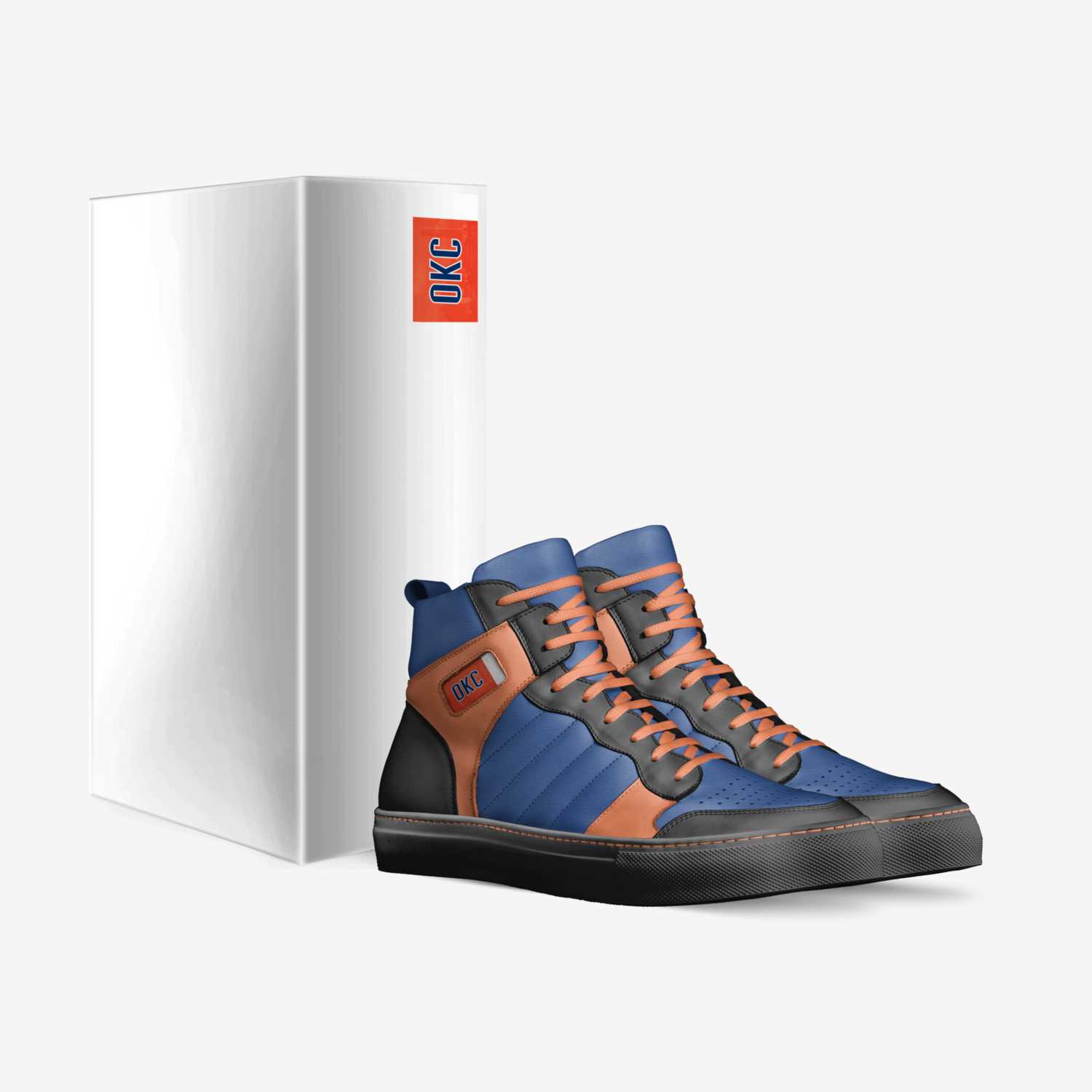 Okc thunder  custom made in Italy shoes by Jaiden Ennis | Box view