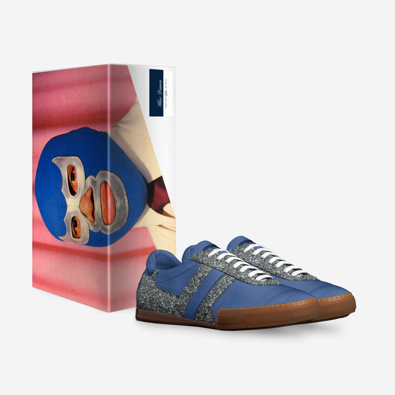 Blue Demon custom made in Italy shoes by C. Cruz | Box view