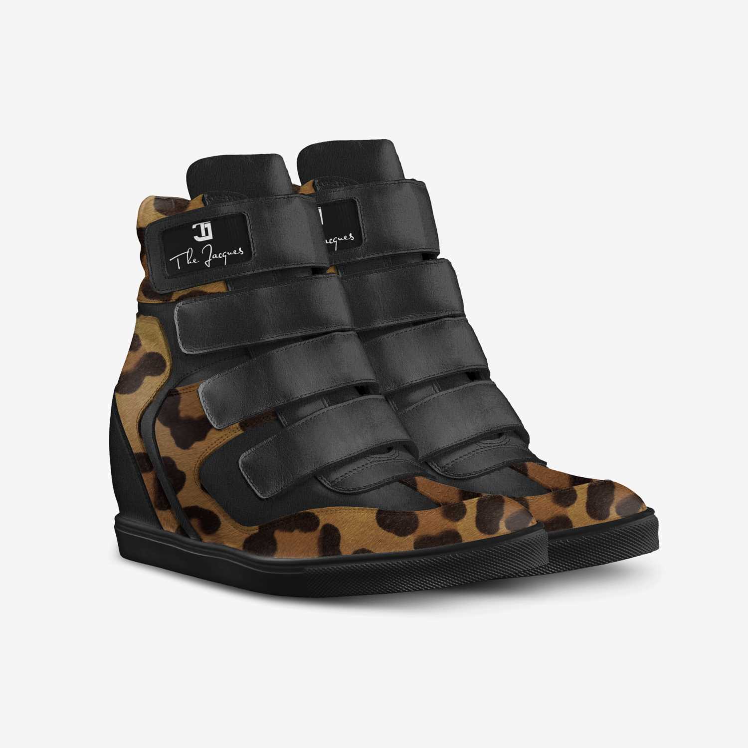Wedge sneaks custom made in Italy shoes by The Jacques | Double view