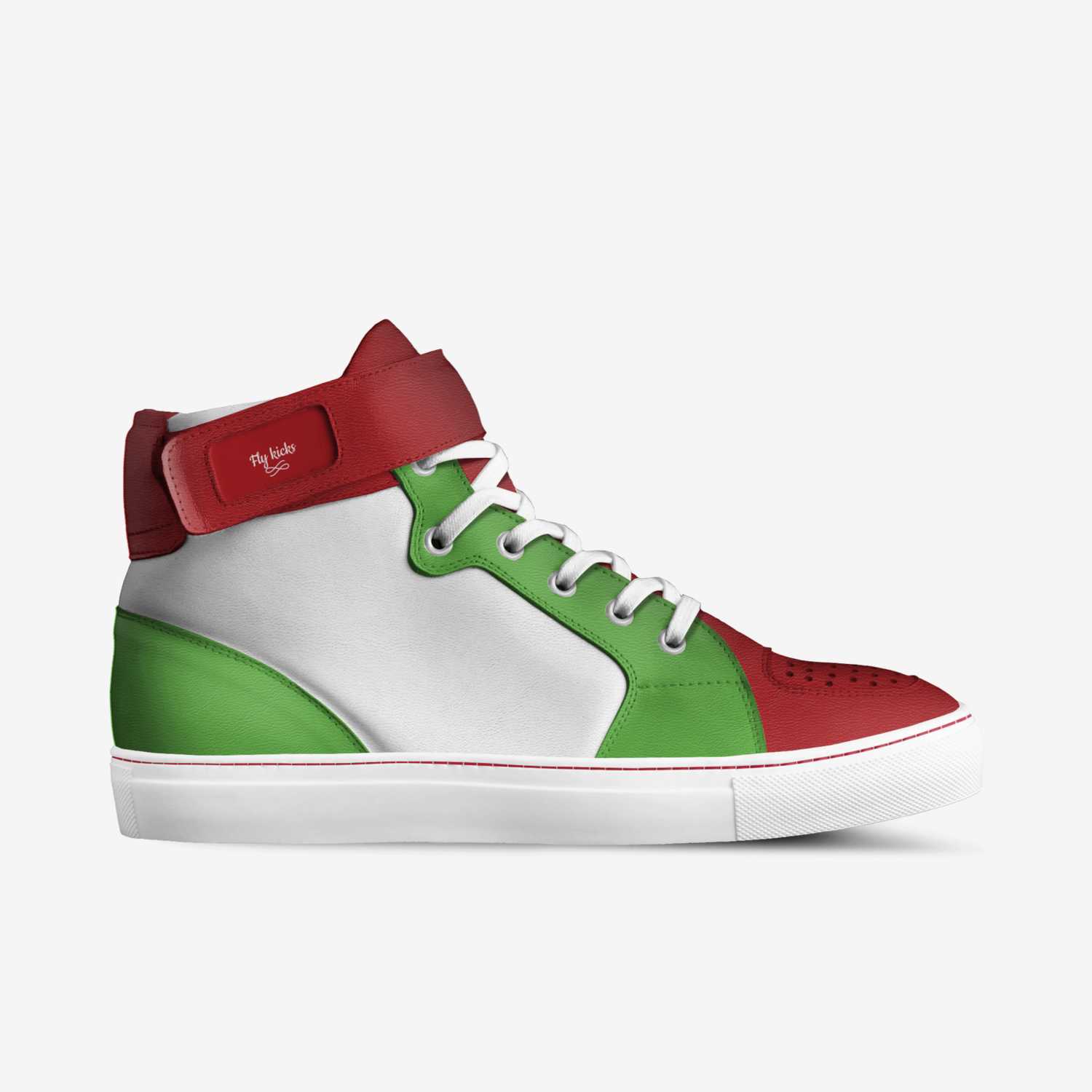 Fly kicks custom made in Italy shoes by David Burcham | Side view