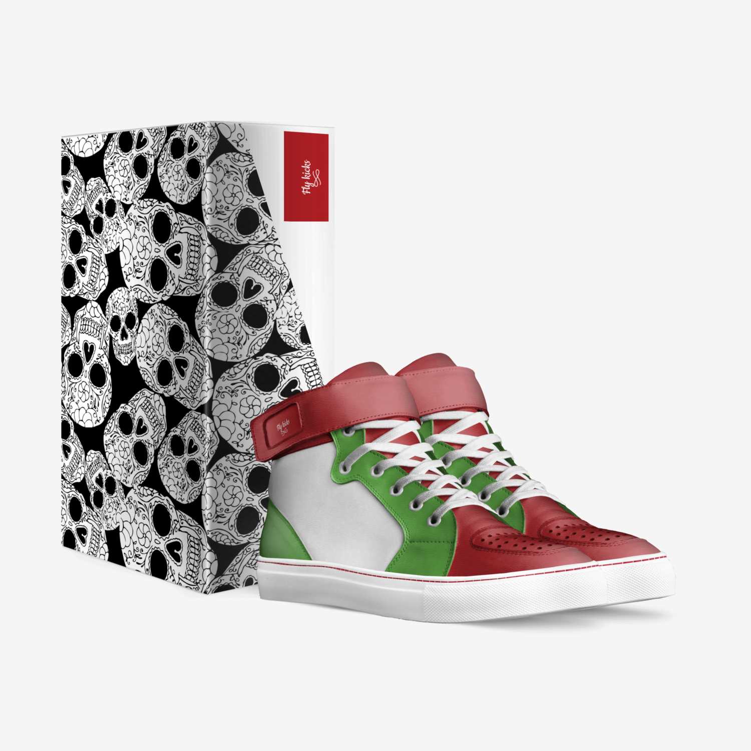 Fly kicks custom made in Italy shoes by David Burcham | Box view
