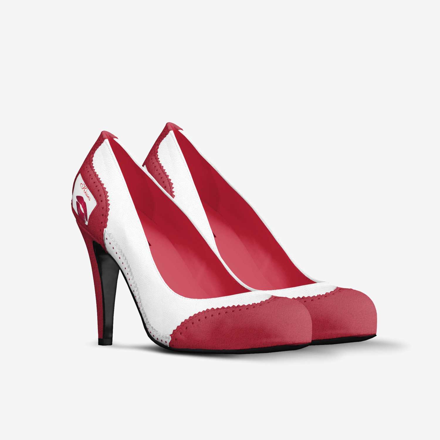 KISSES custom made in Italy shoes by Davion M Thomas | Double view