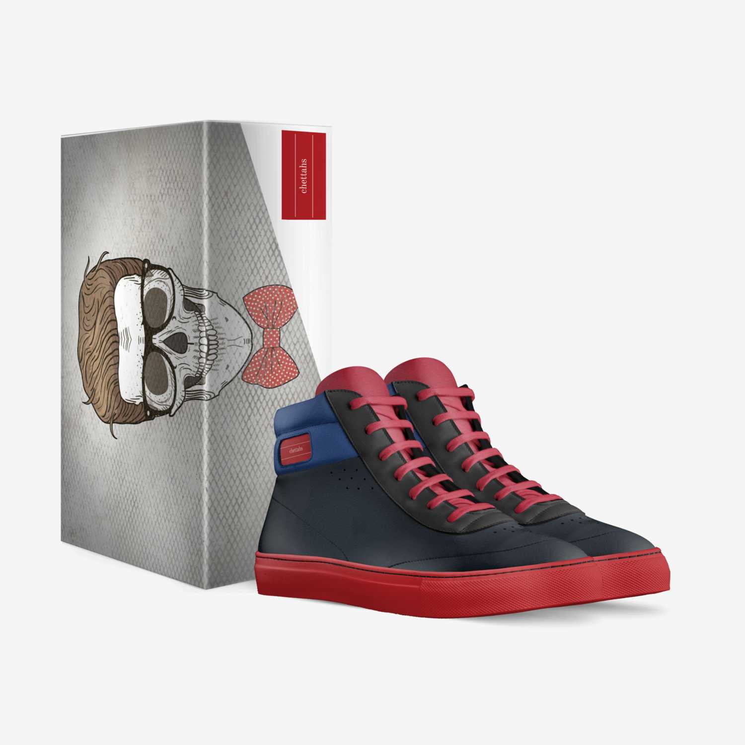 chettahs custom made in Italy shoes by Davonte Campbell | Box view