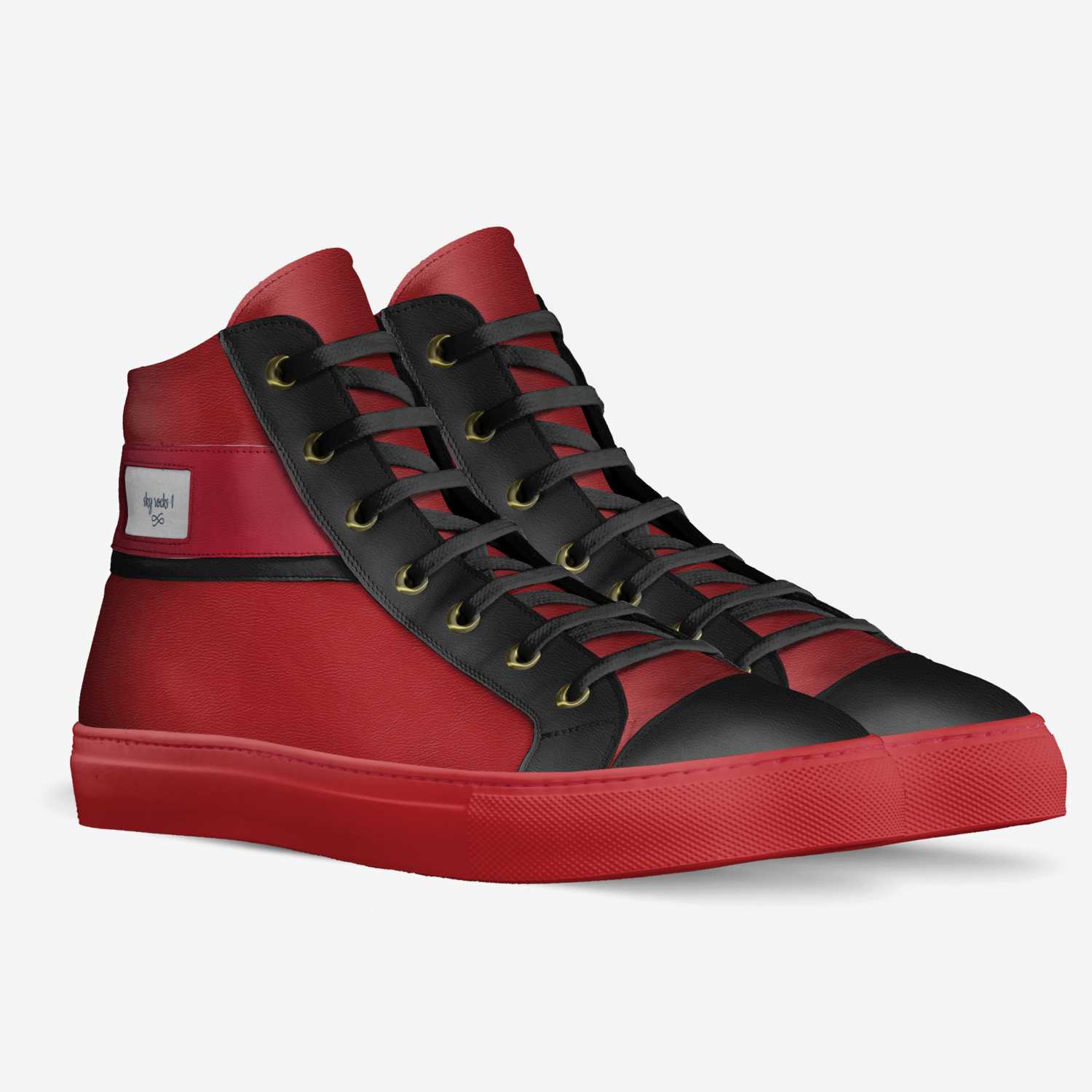 sky rocks 1 custom made in Italy shoes by Amari Jonae Herron | Double view