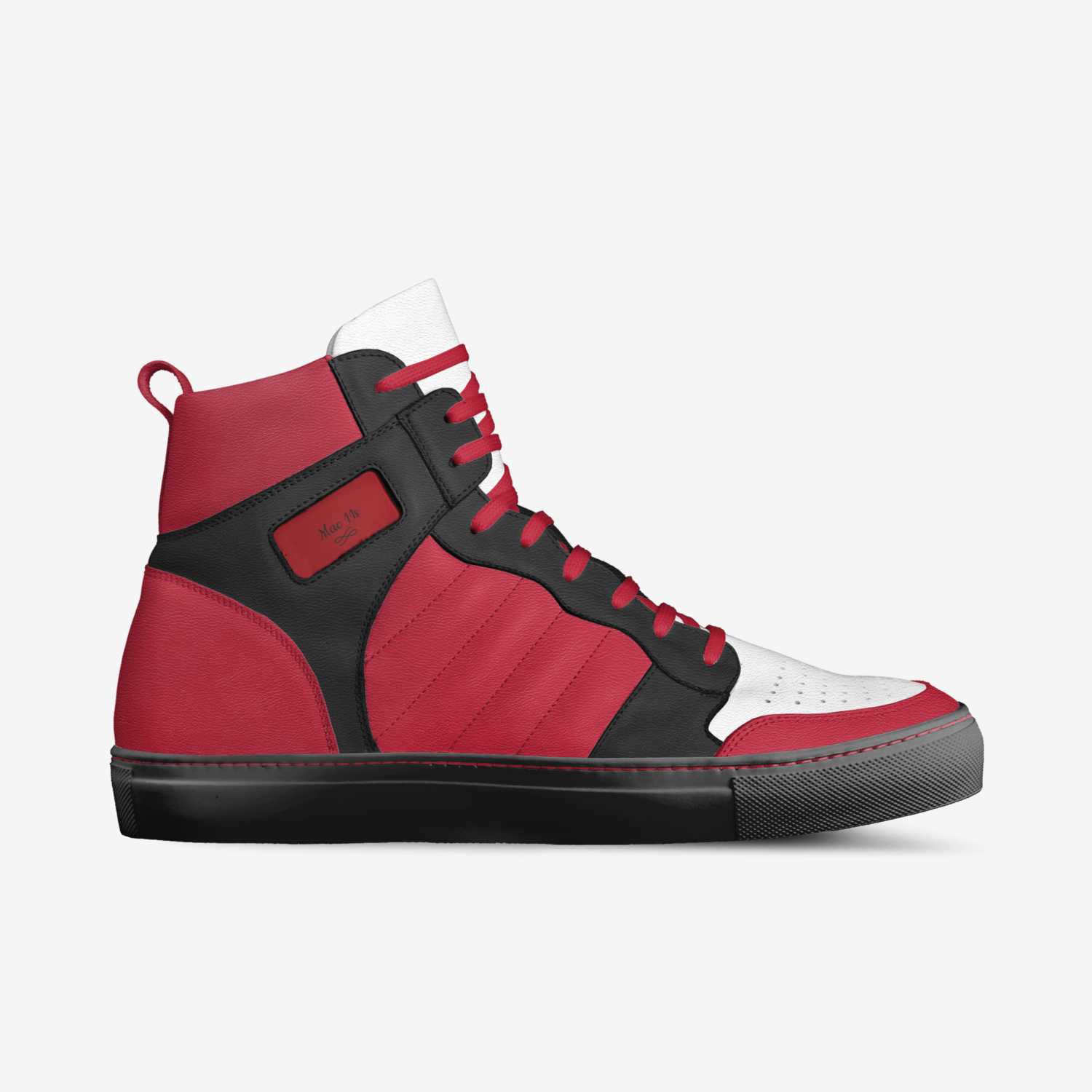 Mac 11s custom made in Italy shoes by Deunte Gant | Side view