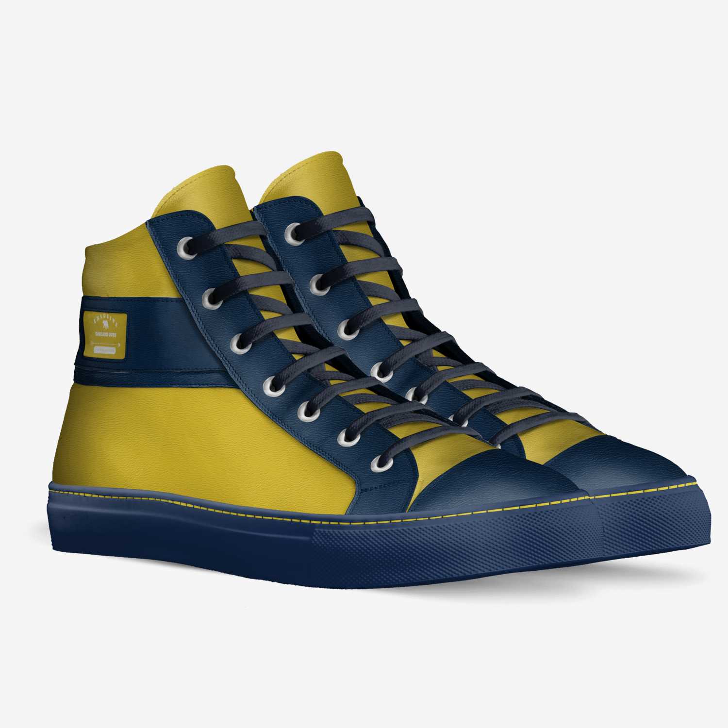 Oakland Dubs custom made in Italy shoes by Natasha Robinson | Double view