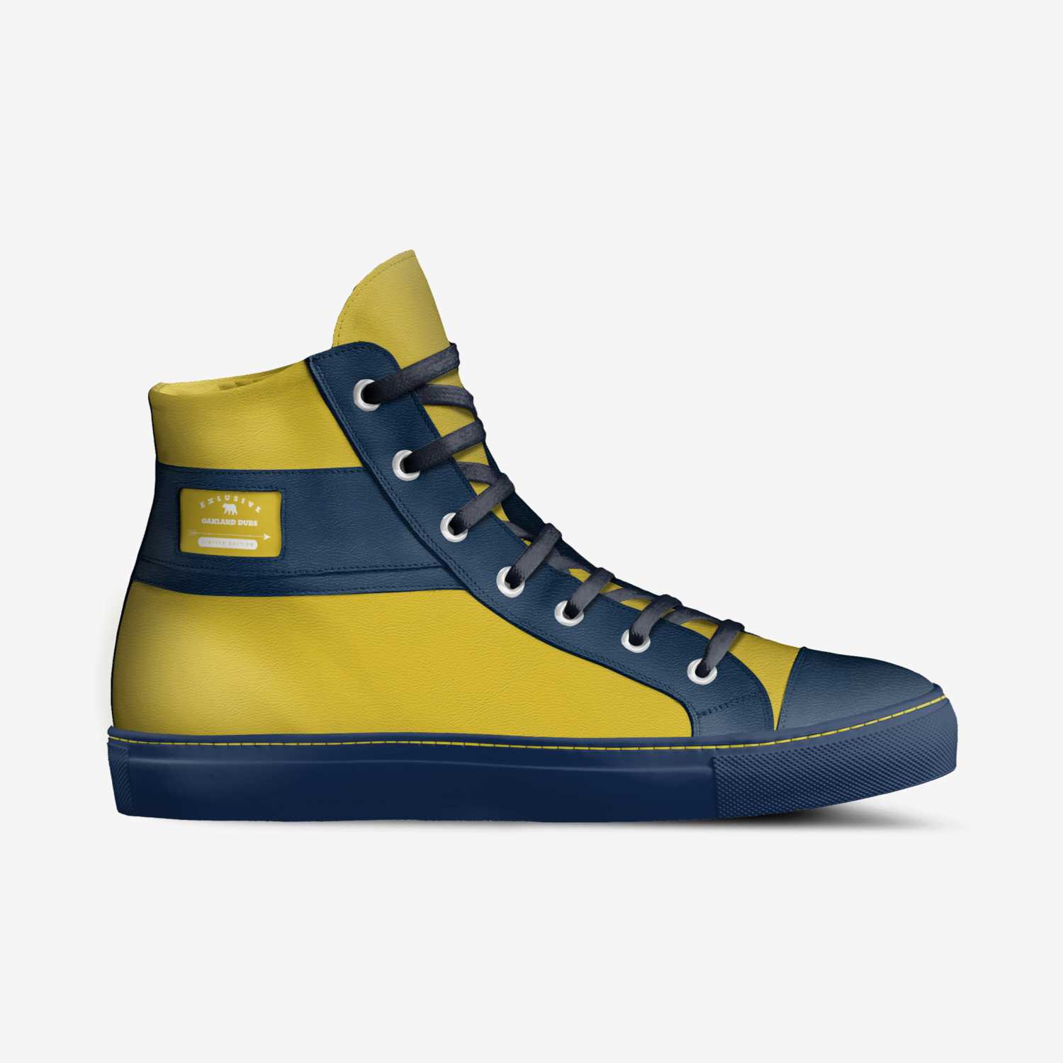 Oakland Dubs custom made in Italy shoes by Natasha Robinson | Side view