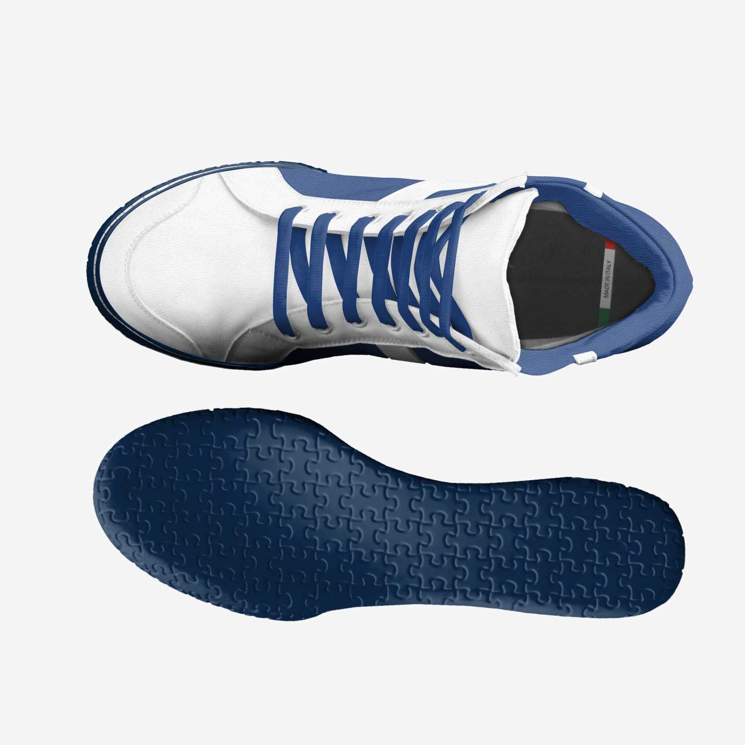 High Top Spectrum custom made in Italy shoes by Scott Thomas | Top view