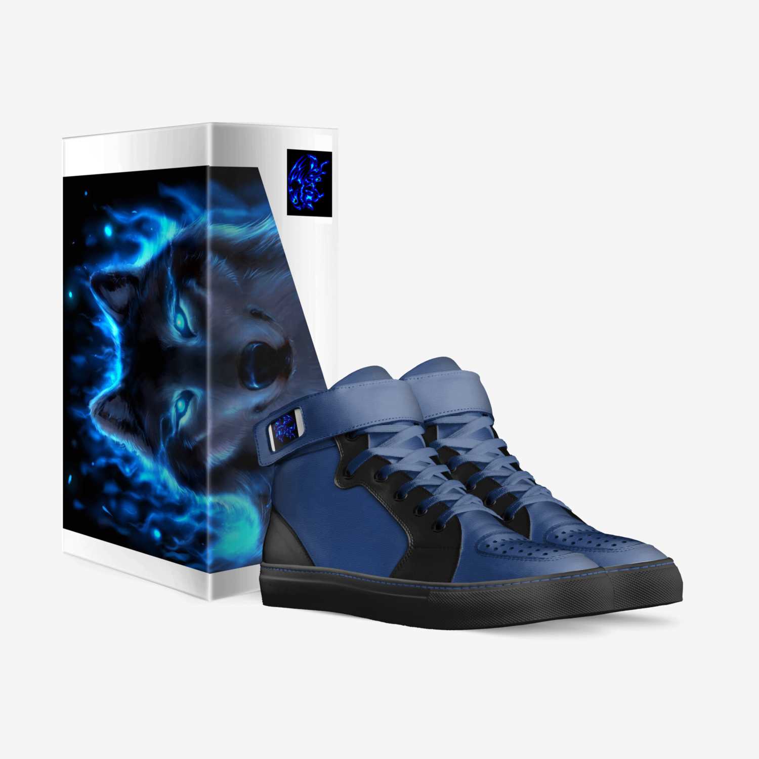mystic  custom made in Italy shoes by Davonte Campbell | Box view