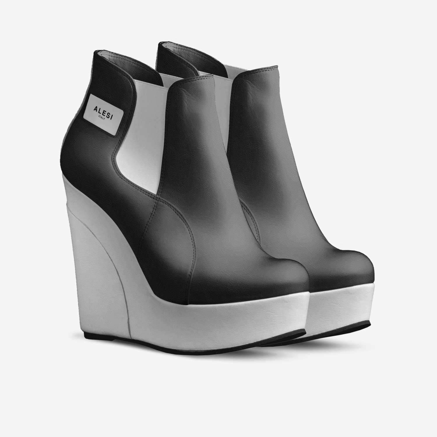 Alesi Wedge custom made in Italy shoes by Lonanthony Parker | Double view