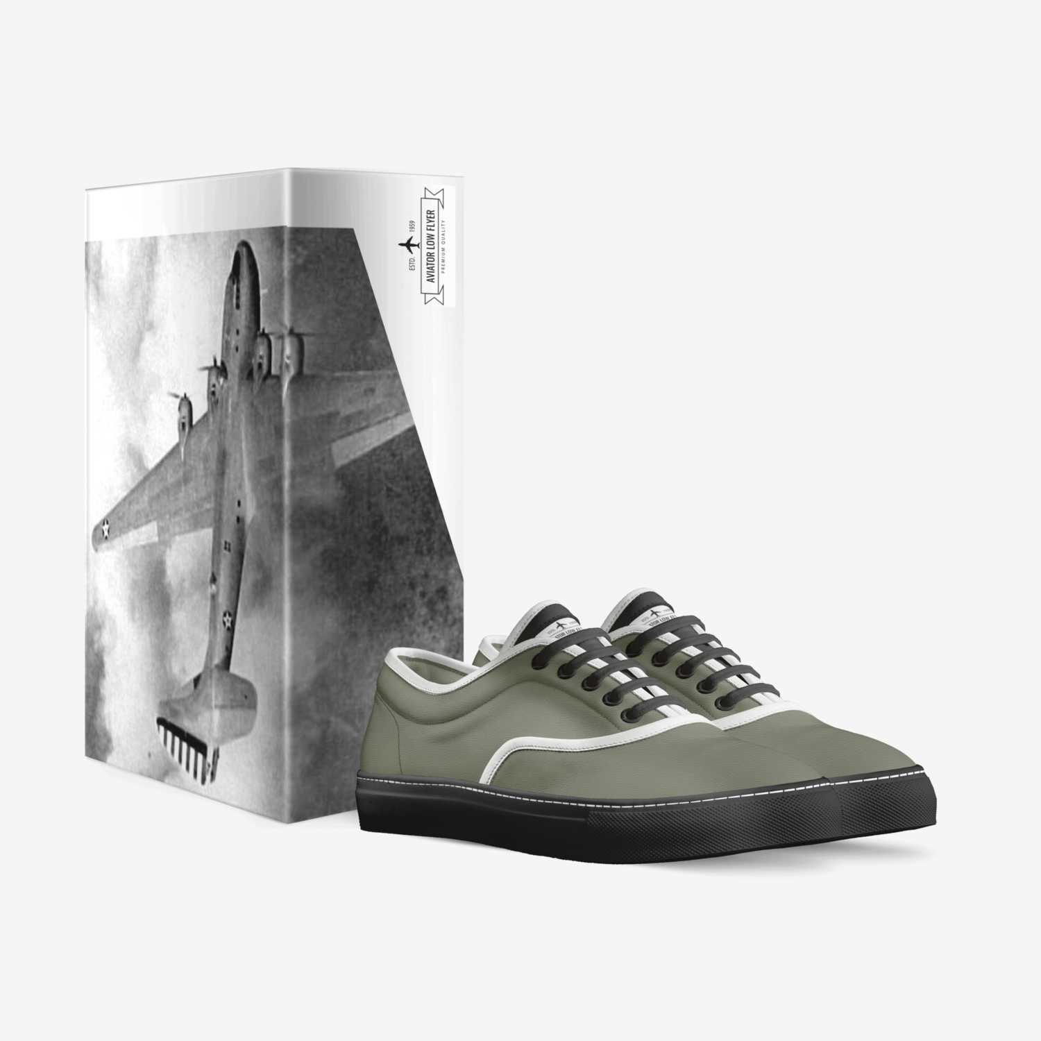 Aviator Low Flyer custom made in Italy shoes by Aydin Price | Box view