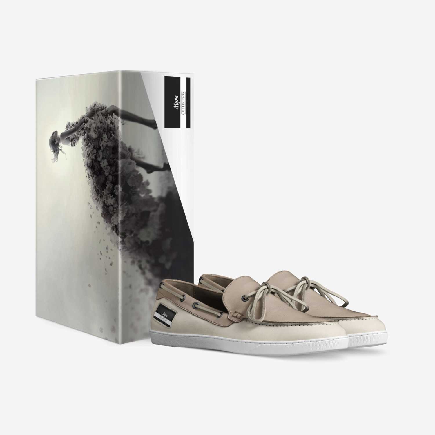 Myra custom made in Italy shoes by Mythri | Box view