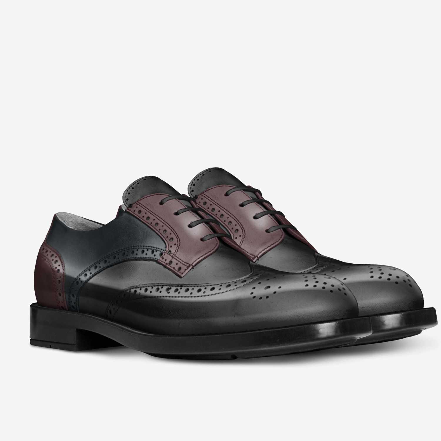 This is a shoe custom made in Italy shoes by Josh Habing | Double view