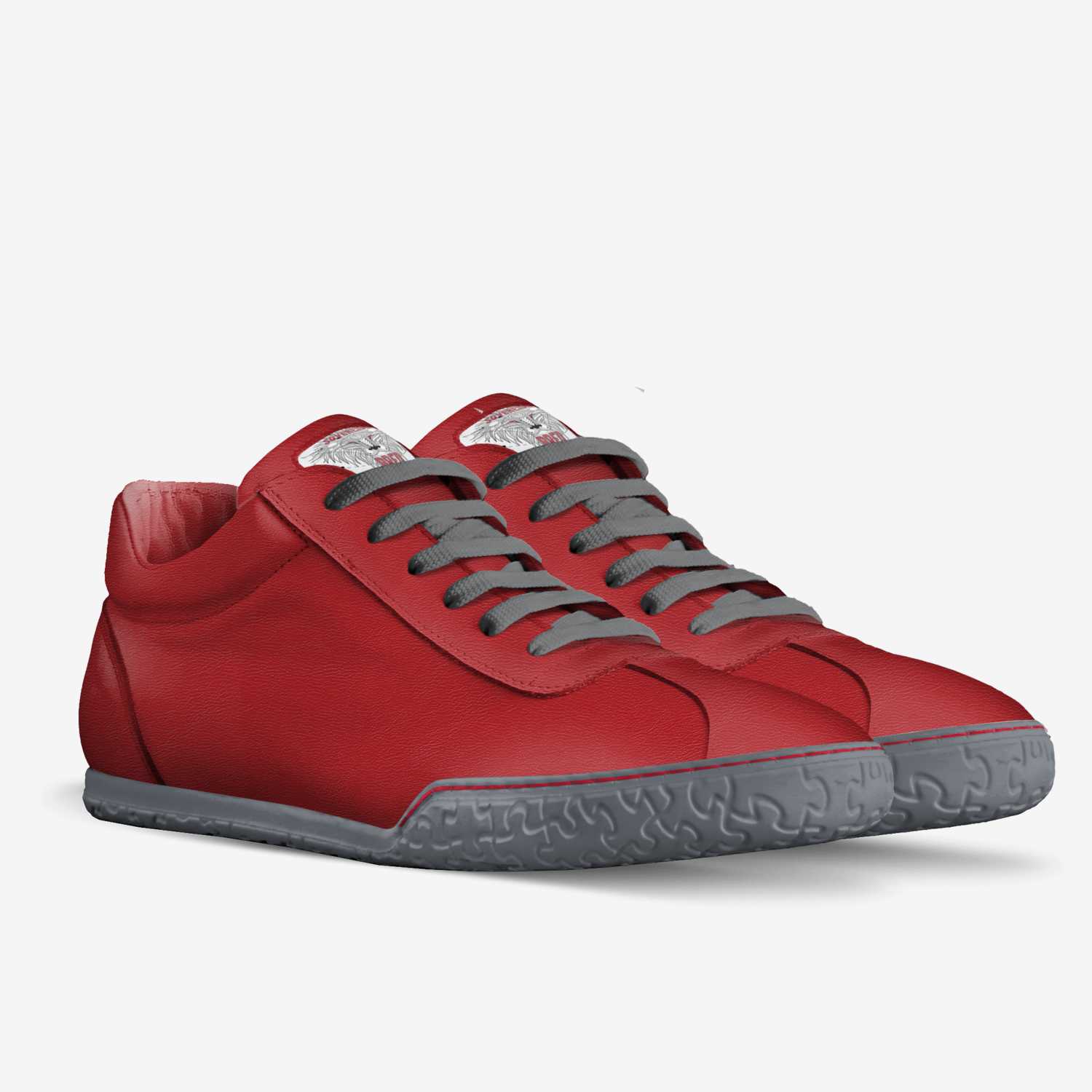 *HANDCRAFTED ITALIAN SHOES w /RED CONTRAST Red-X main image 3