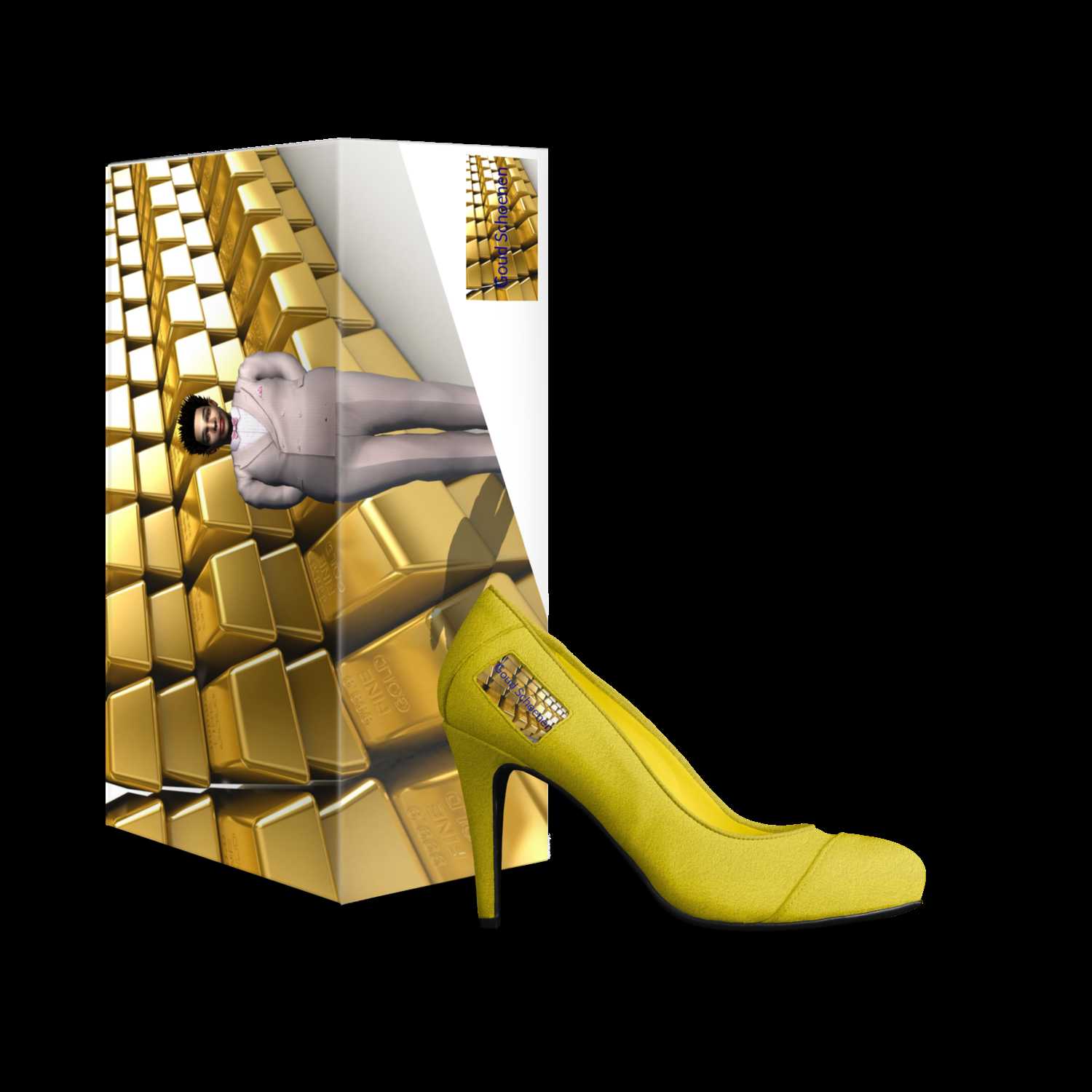 Goud schoenen store