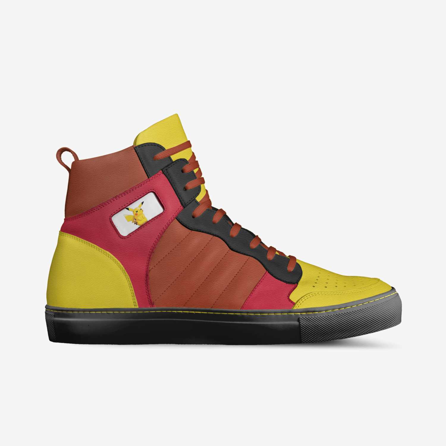 Pikachu custom made in Italy shoes by Alex | Side view