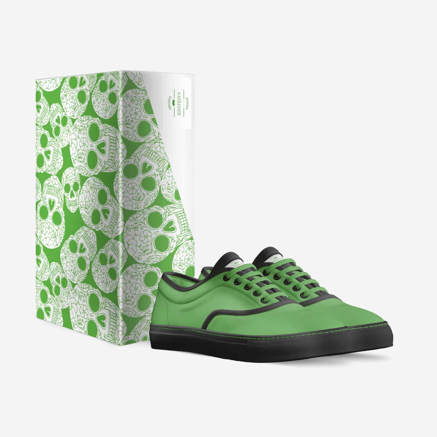 Einstein's  custom made in Italy shoes by George Vincent | Box view