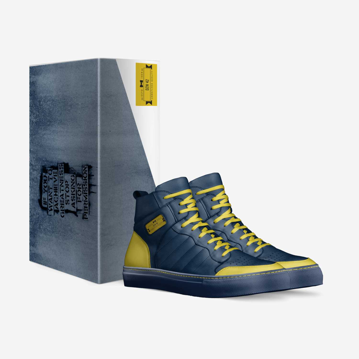 DZW 42 custom made in Italy shoes by Devin White | Box view