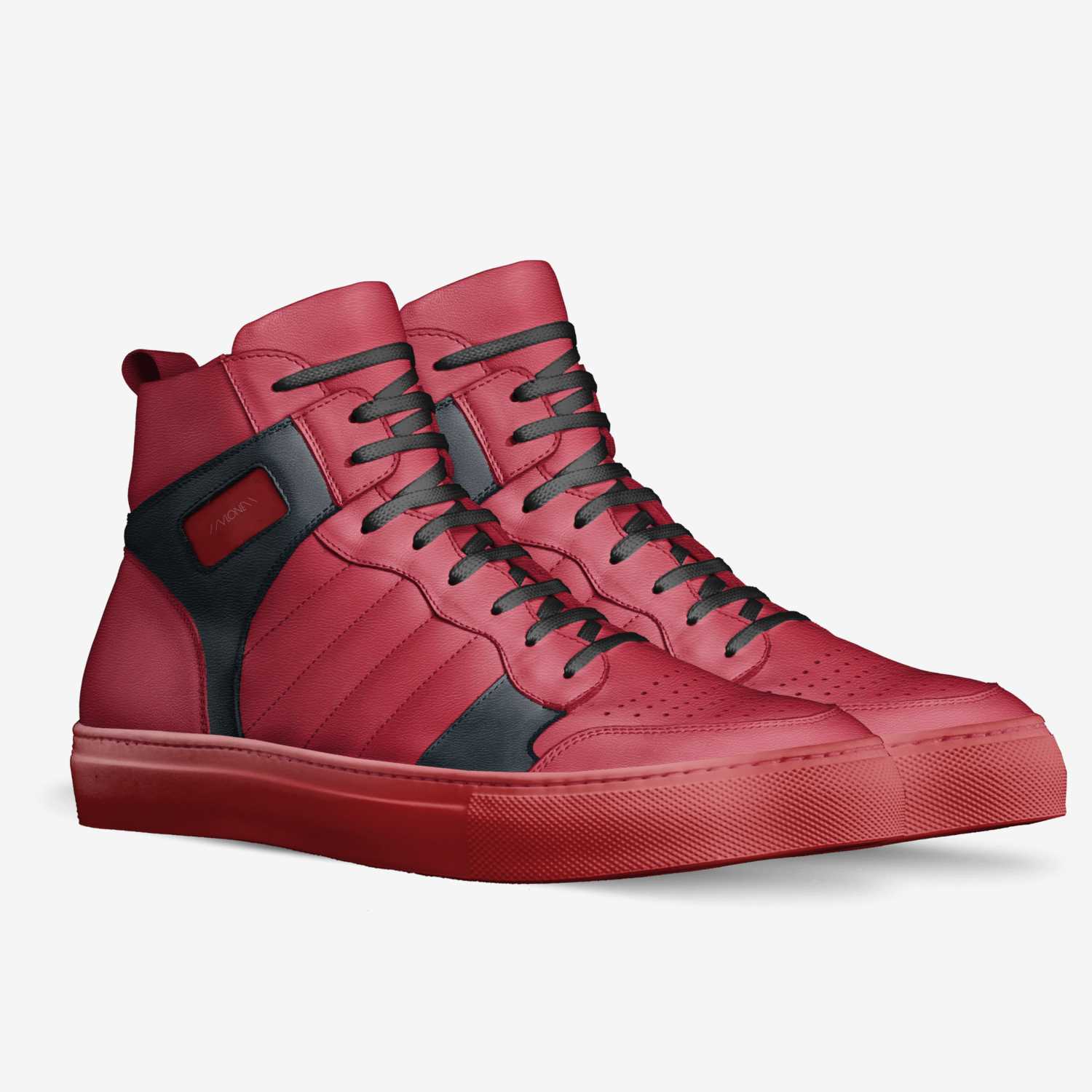 Vlone custom made in Italy shoes by Huntington Dunlap | Double view