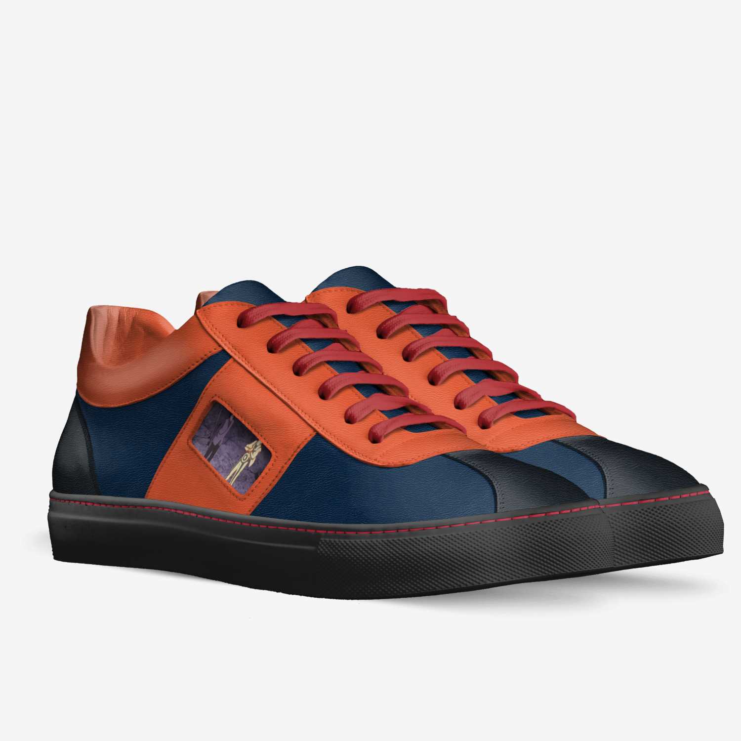 Naruto and Sasuke custom made in Italy shoes by Ethan Connors | Double view