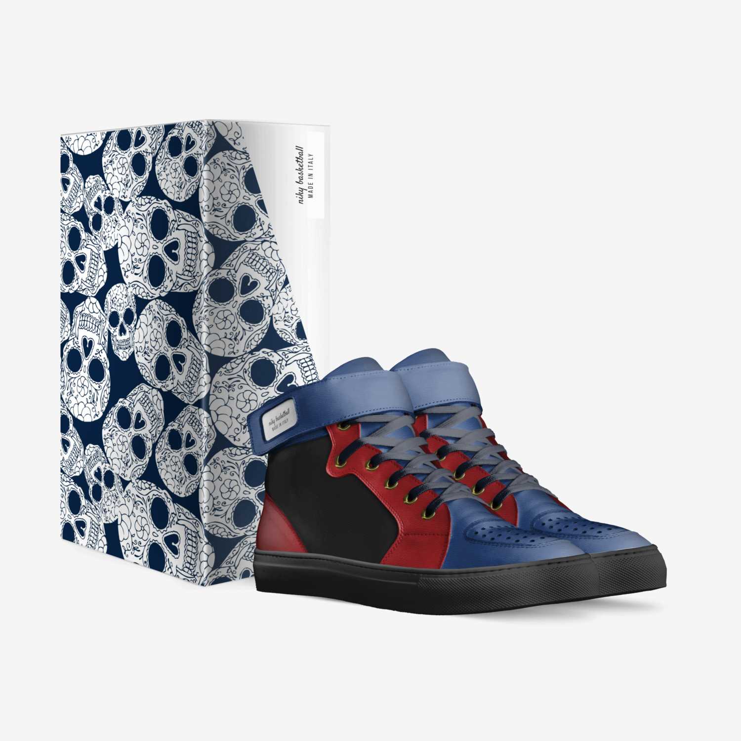 niky basketball custom made in Italy shoes by Zaheenmumthas | Box view