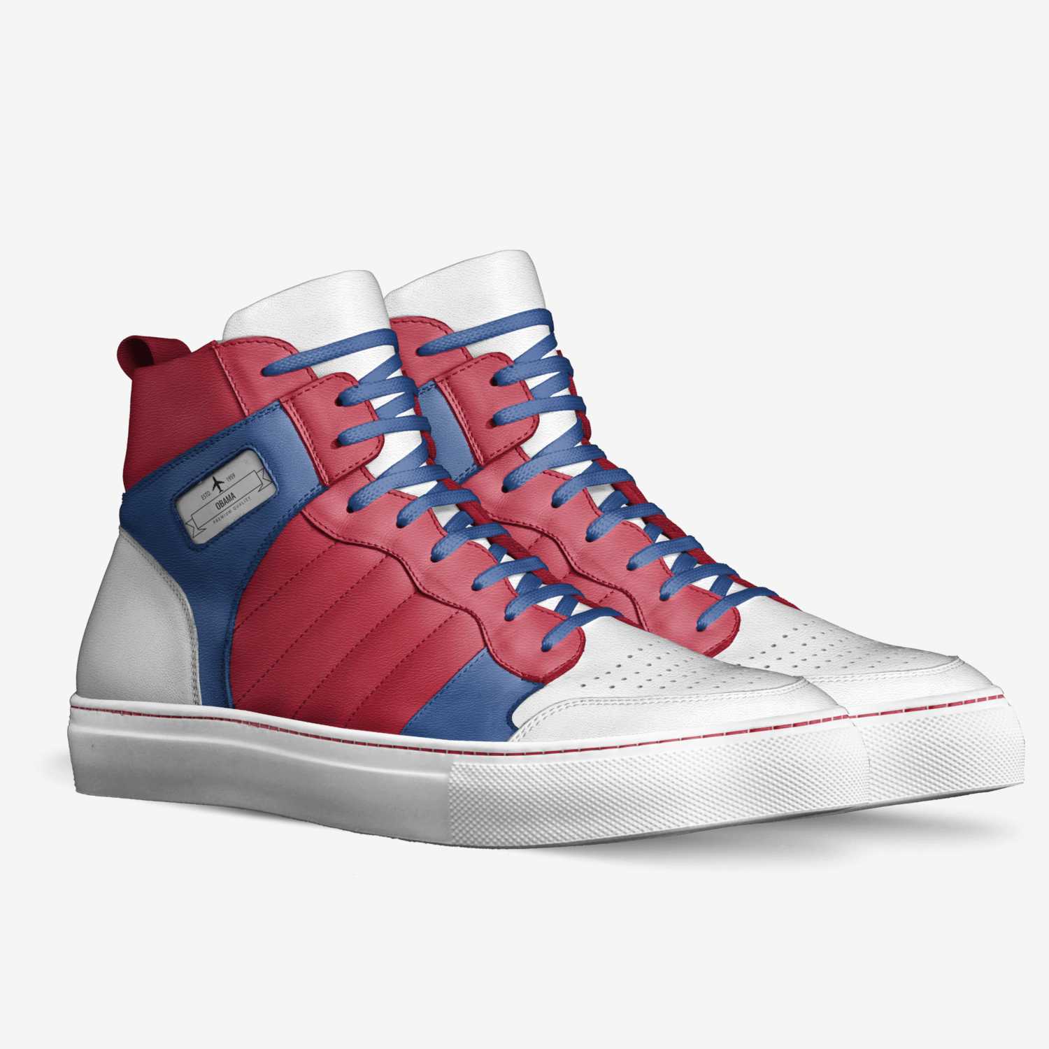 obama custom made in Italy shoes by John Cena | Double view