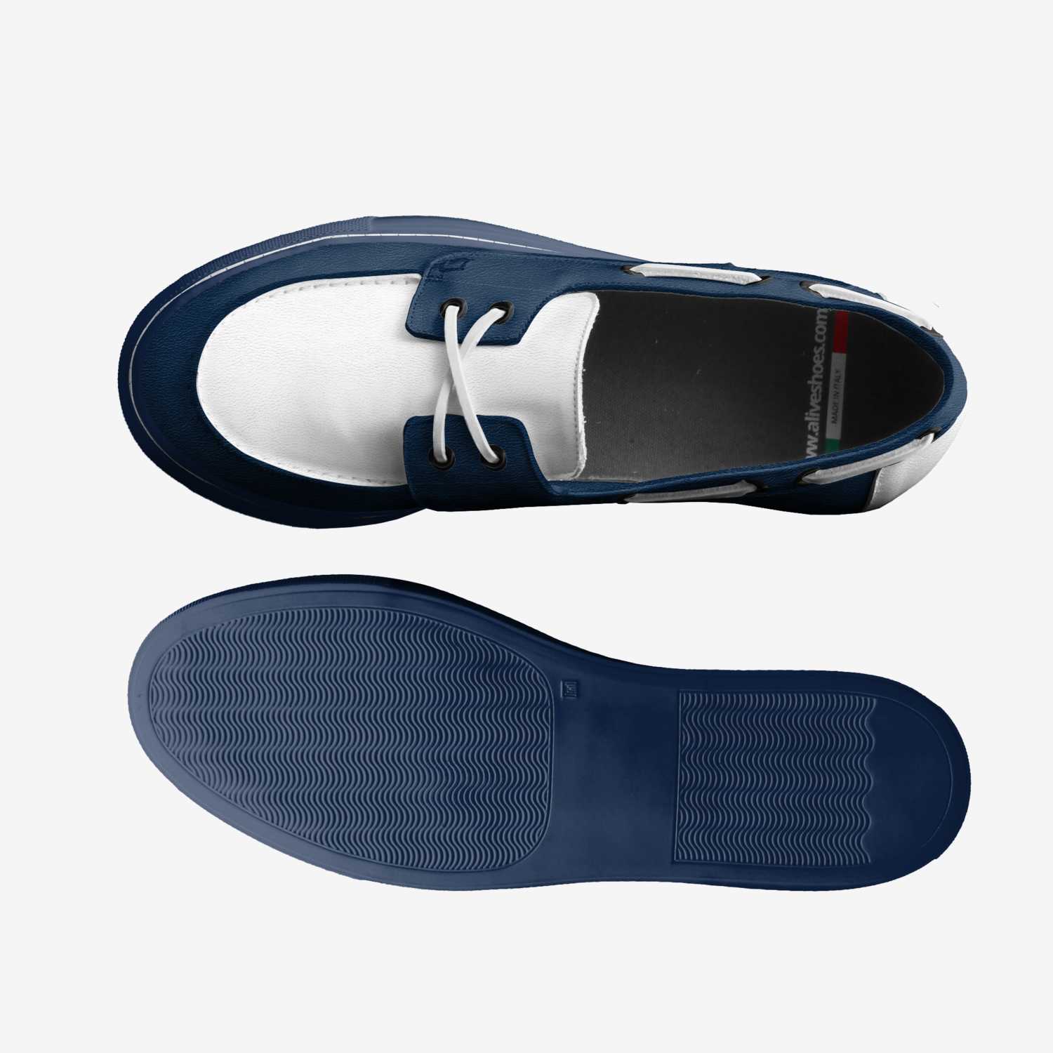 Blue-Stars custom made in Italy shoes by Justin Miller | Top view