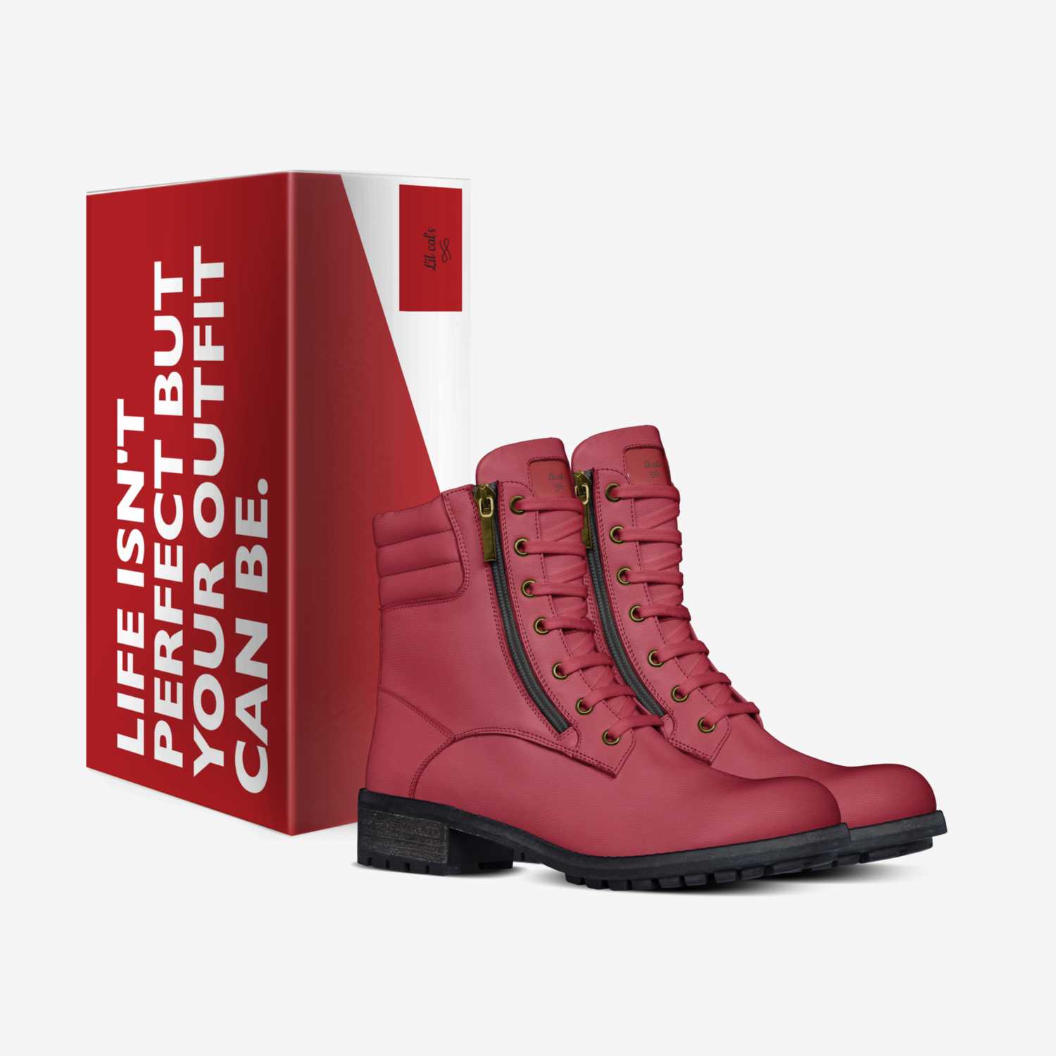 Lil cal's custom made in Italy shoes by Throne Fleming | Box view