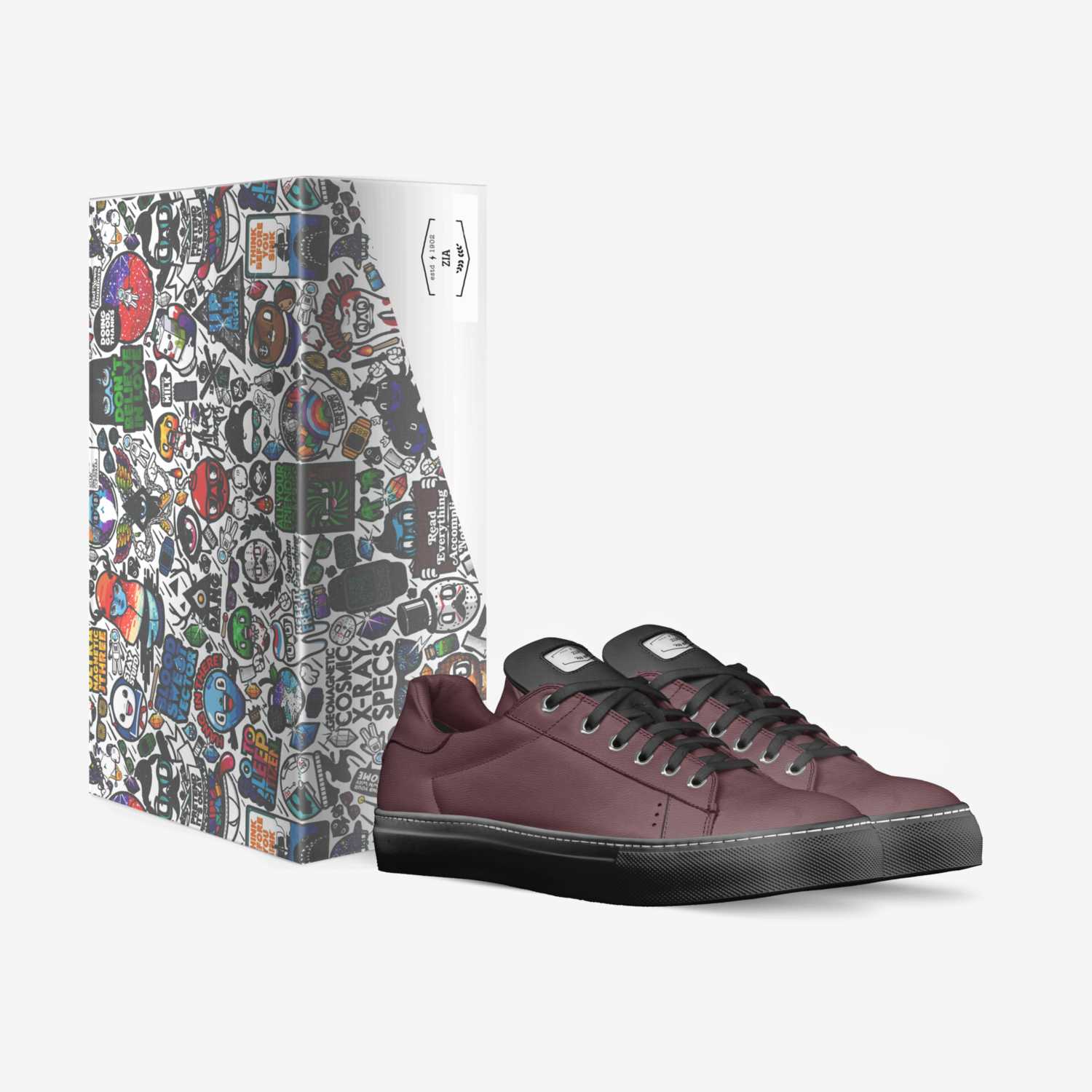 zia custom made in Italy shoes by Nazia Mathlib | Box view