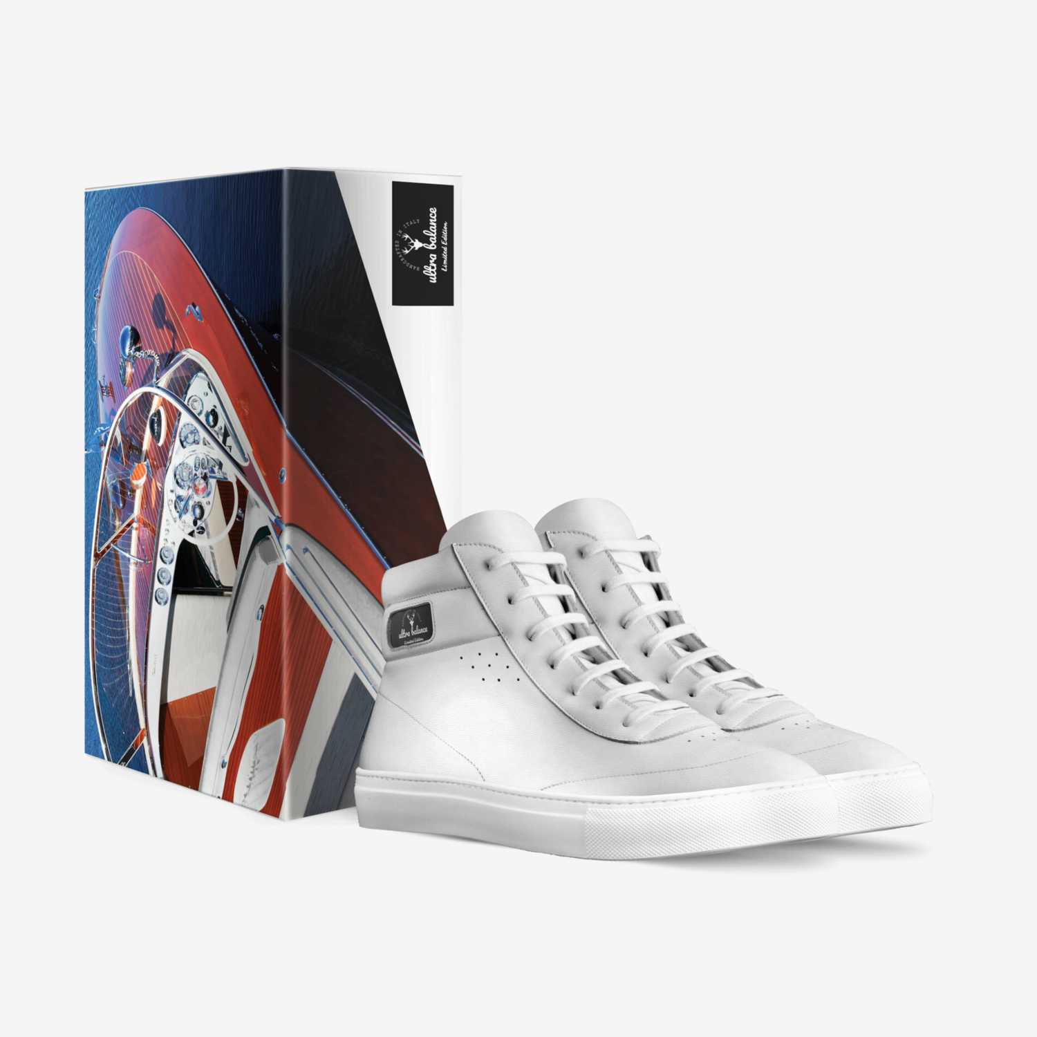 ultra balance custom made in Italy shoes by Carson Ballance | Box view