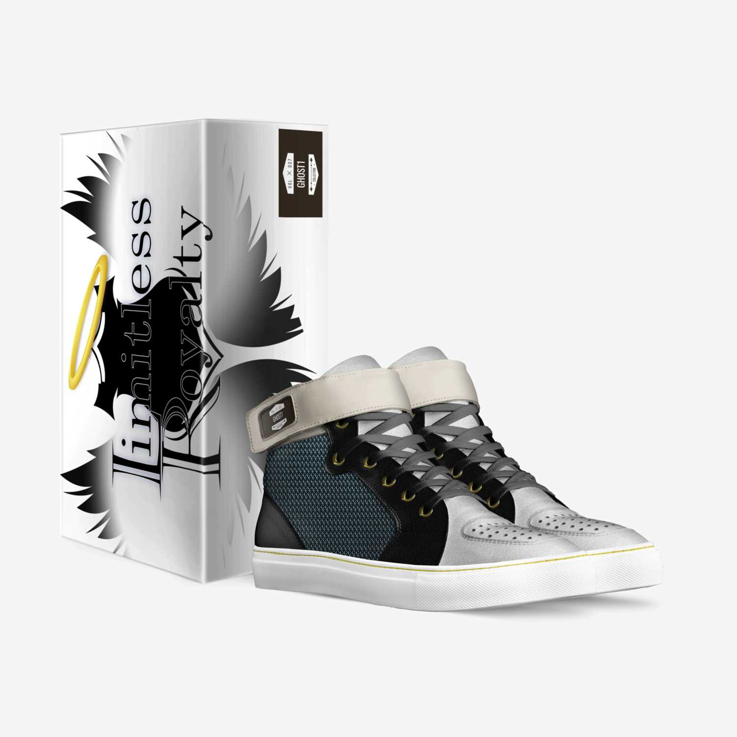 Ghost1 custom made in Italy shoes by Limitlessroyalty Brand | Box view