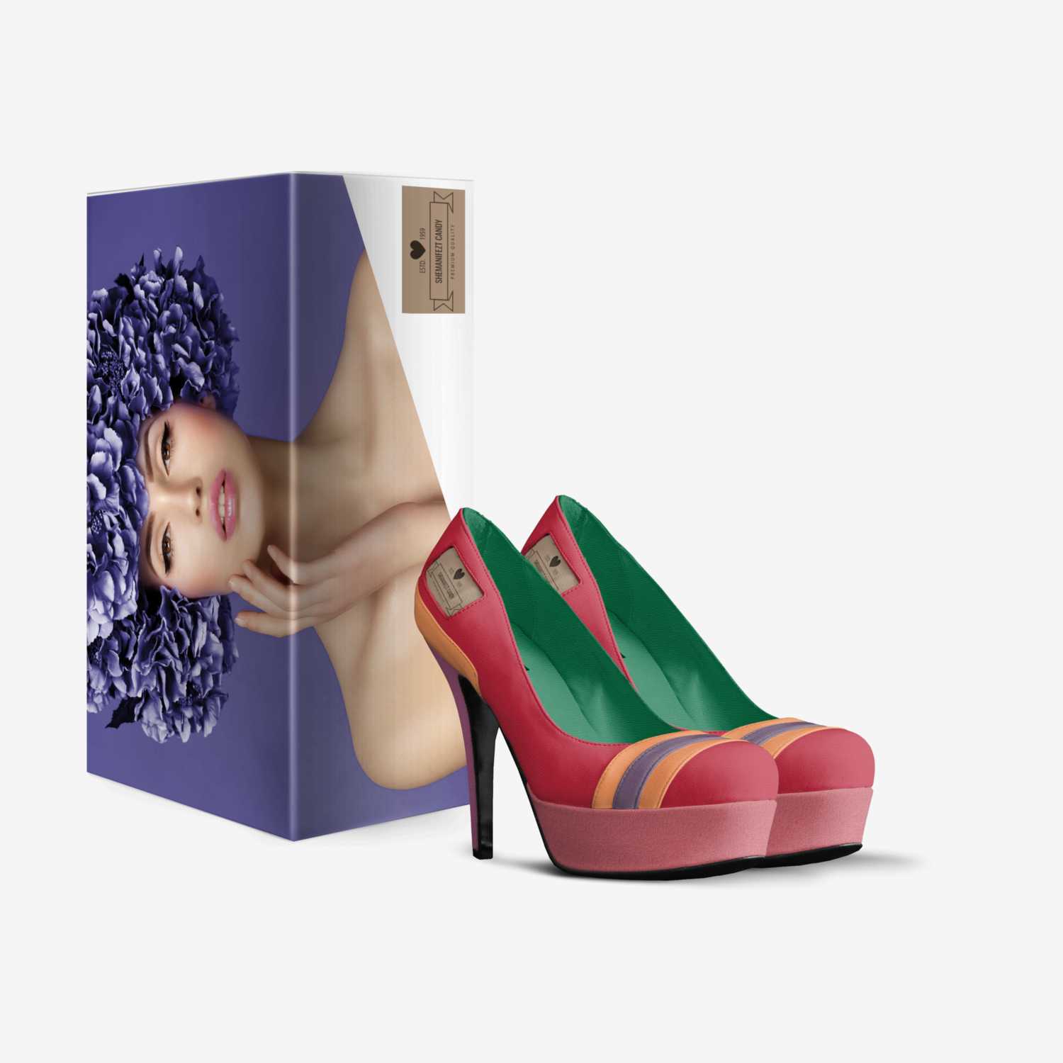 Shemanifezt Candy custom made in Italy shoes by Sean Hemanifezt Cothrine | Box view