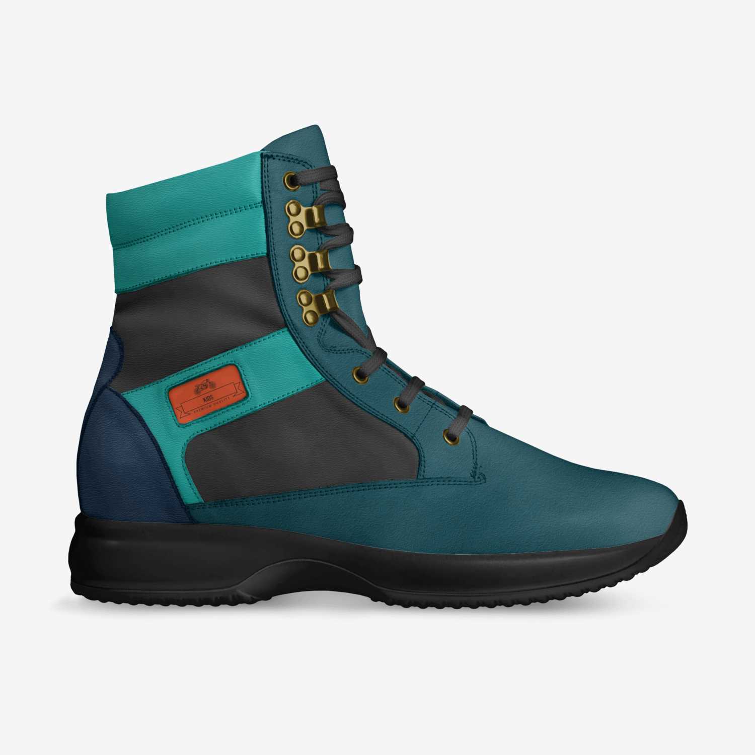 Kids  custom made in Italy shoes by Ismael | Side view