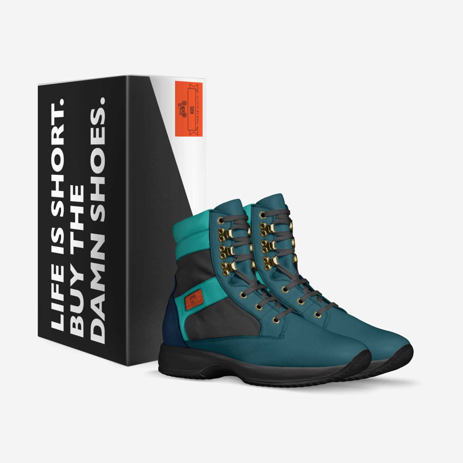 Kids  custom made in Italy shoes by Ismael | Box view