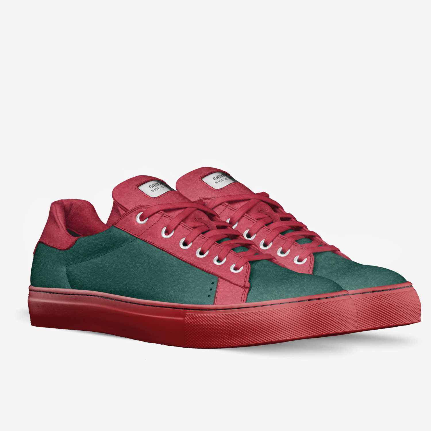 GANGGG custom made in Italy shoes by Damarion Cockrell | Double view