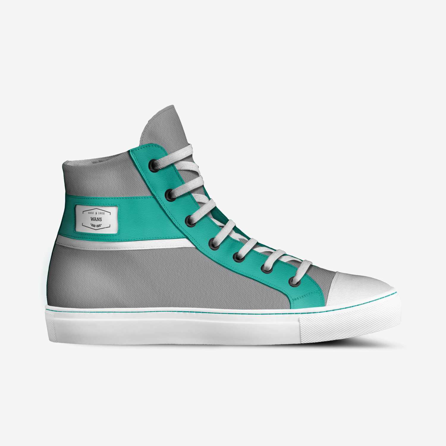 wans custom made in Italy shoes by Caroline Mcdevitt | Side view