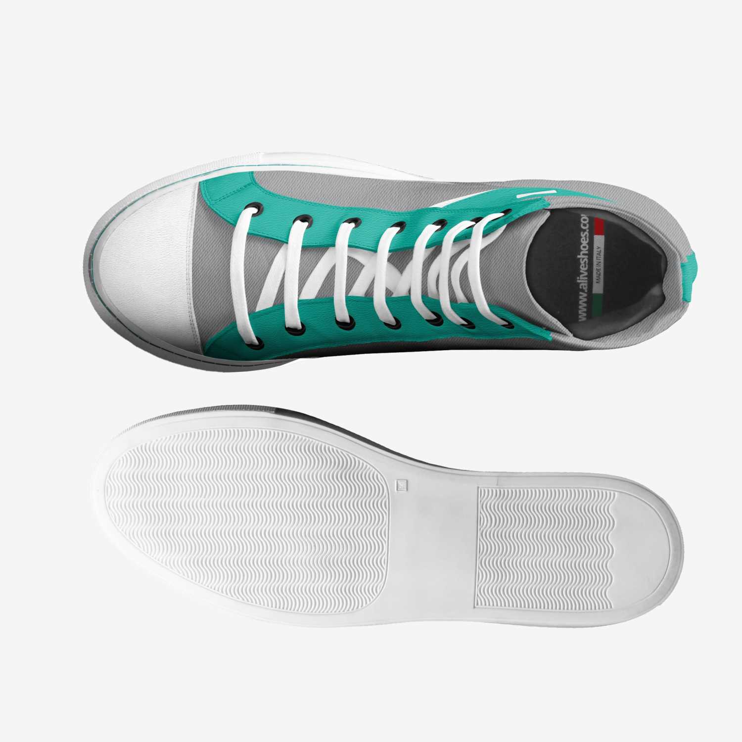 wans custom made in Italy shoes by Caroline Mcdevitt | Top view