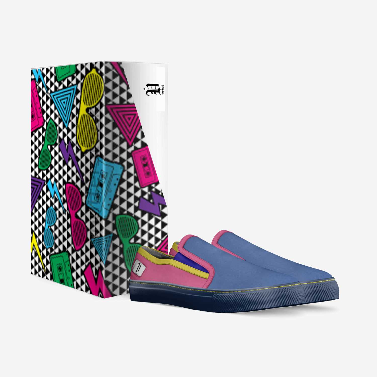 Vics 80s 2 custom made in Italy shoes by Brayden Murphy | Box view