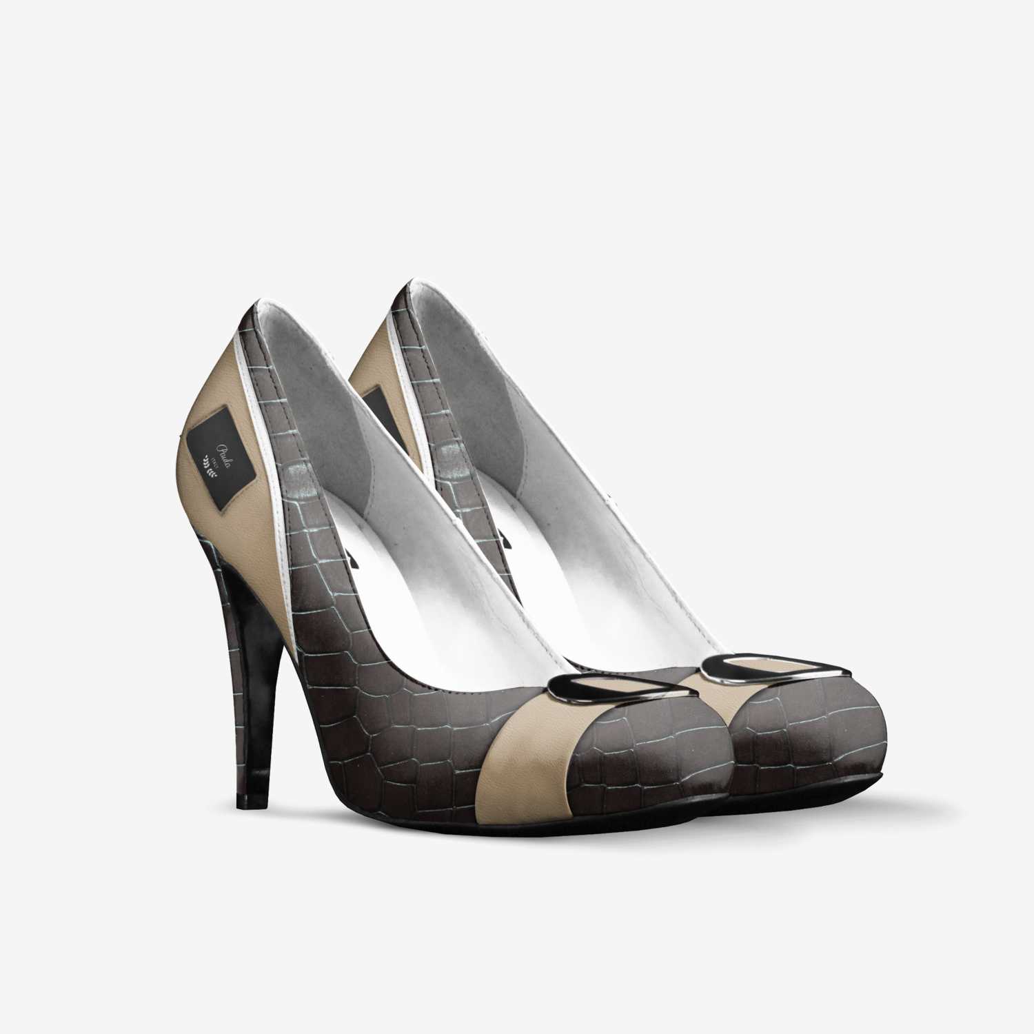 Paula custom made in Italy shoes by Sarastine Richey | Double view