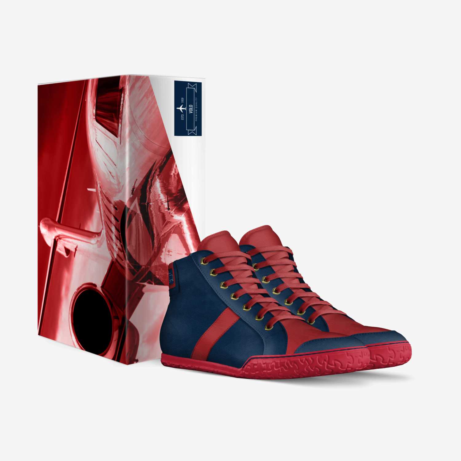 Volo custom made in Italy shoes by Dandre Taylor | Box view
