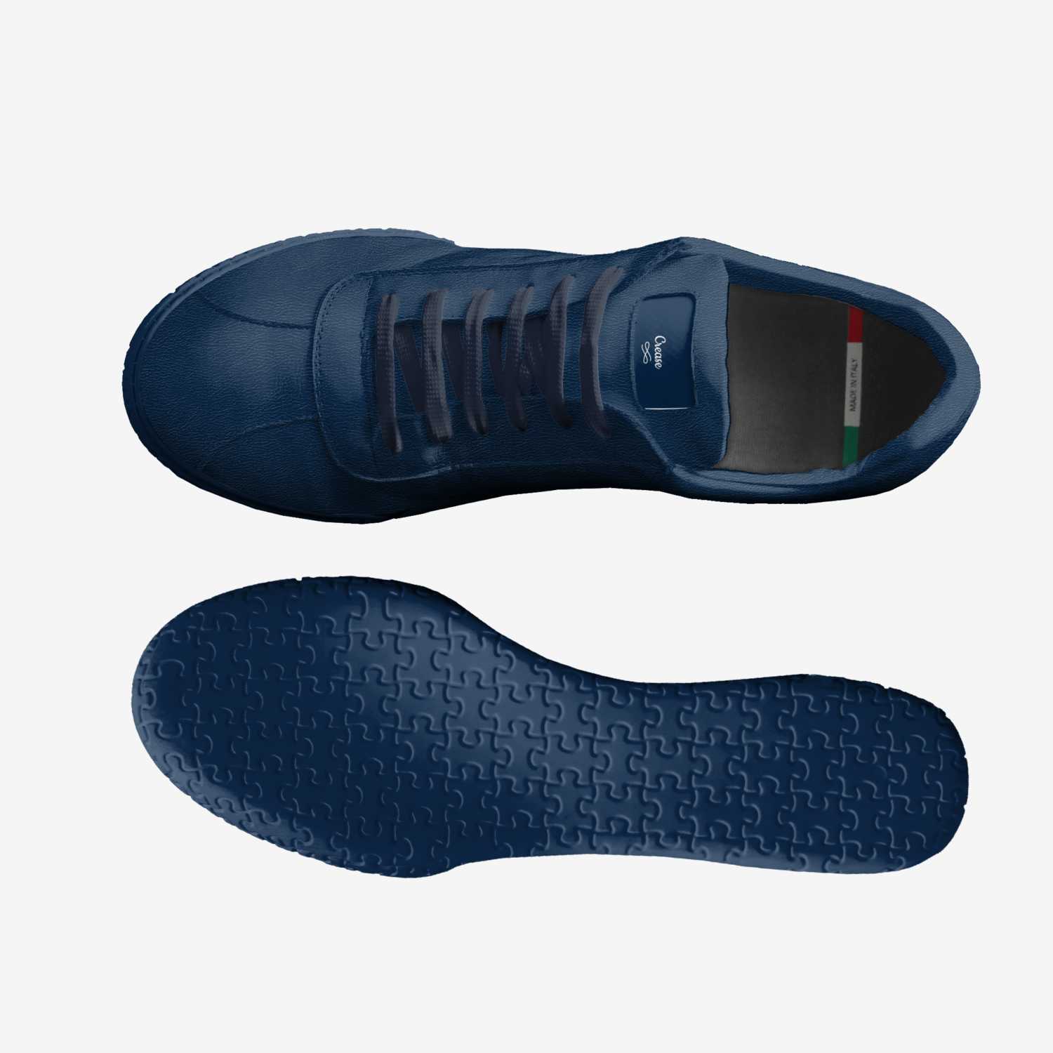 Crease custom made in Italy shoes by Quentin Adams | Top view