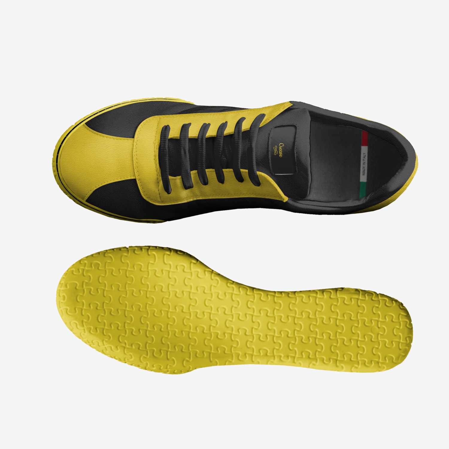 Crease custom made in Italy shoes by Quentin Adams | Top view