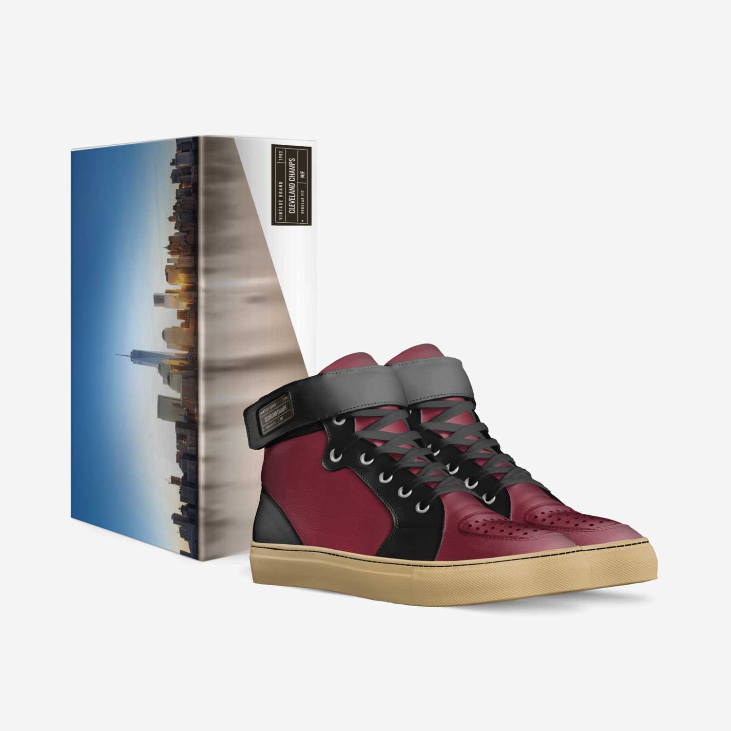 Cleveland Champs custom made in Italy shoes by Dylan Mr | Box view